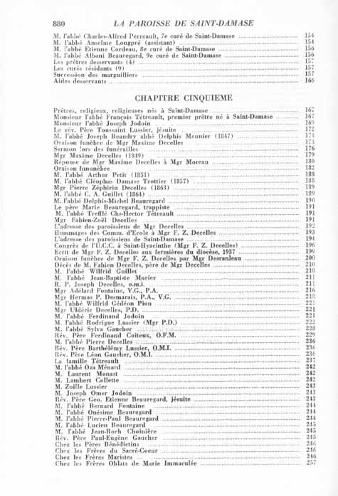 Table des matières